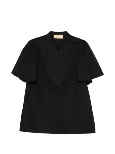 Curiel Short-sleeve Top In Black