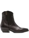 Curiosite 40mm Leather Cowboy Boots In Brown