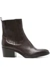 Curiosite 55mm Leather Ankle Boots In Brown