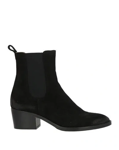 Curiosite Curiosité Woman Ankle Boots Black Size 10 Leather