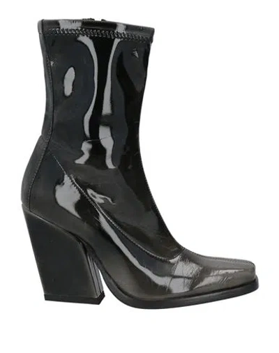 Curiosite Curiosité Woman Ankle Boots Black Size 6 Textile Fibers