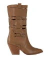 Curiosite Curiosité Woman Boot Camel Size 5 Leather In Sand