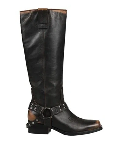 Curiosite Curiosité Woman Boot Dark Brown Size 7 Calfskin