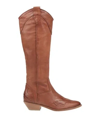 Curiosite Curiosité Woman Boot Tan Size 8 Calfskin In Brown