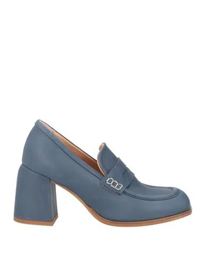 Curiosite Curiosité Woman Loafers Light Blue Size 8 Leather