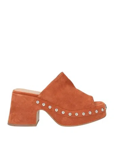 Curiosite Curiosité Woman Sandals Tan Size 5 Leather In Brown