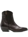 Curiosite 40mm Leather Cowboy Boots In Brown