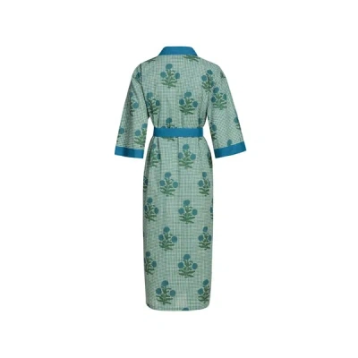 Curiosity Lab Kimono Mandu En Coton In Vert