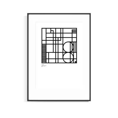 Curiosity Snug Black Numerology Series – Abstract Lines - Number Eight - Limited Edition Print