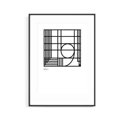 Curiosity Snug Black Numerology Series – Abstract Lines - Number Nine - Limited Edition Print