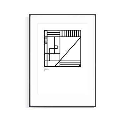 Curiosity Snug Black Numerology Series – Abstract Lines - Number Seven- Limited Edition Print.