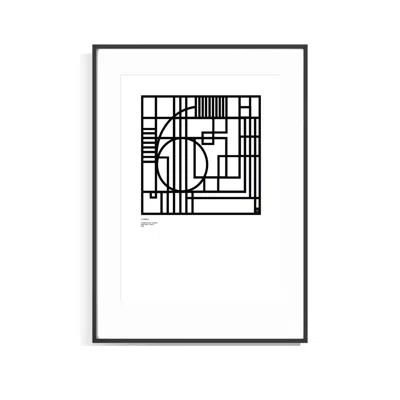 Curiosity Snug Black Numerology Series – Abstract Lines - Number Six - Limited Edition Print