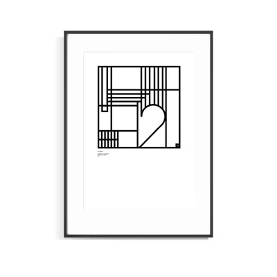 Curiosity Snug Black Numerology Series – Abstract Lines - Number Two - Limited Edition Print