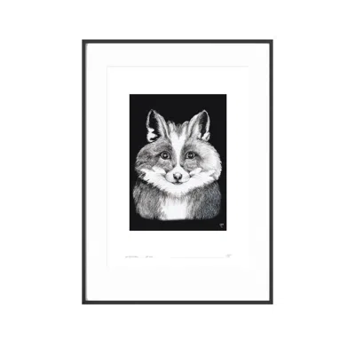 Curiosity Snug Curious Creatures Series - Fox Bunny Fun Print - Black In Multi