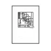 Curiosity Snug Zodiac Series Abstract Lines - Libra Print - Black In Black