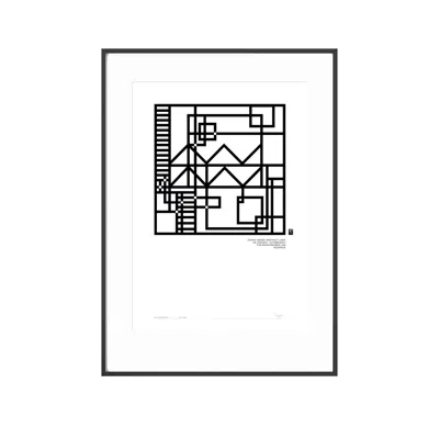 Curiosity Snug Zodiac Series Abstract Lines Aquarius Print - Black
