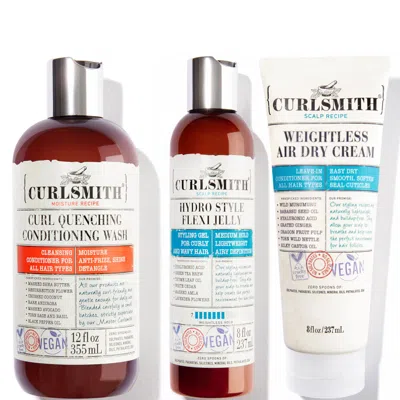 Curlsmith Weightless Moisture And Definition Bundle In White