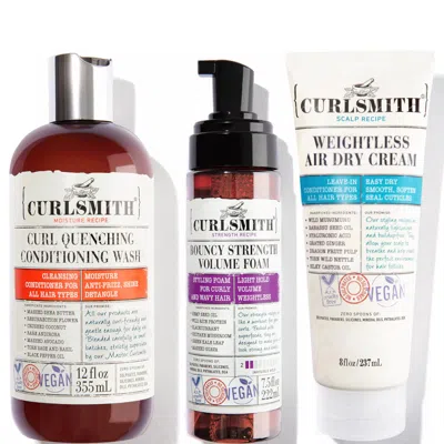 Curlsmith Weightless Moisture And Volume Bunle In White