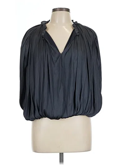 Pre-owned Current Air 3/4 Sleeve Blouse In Black