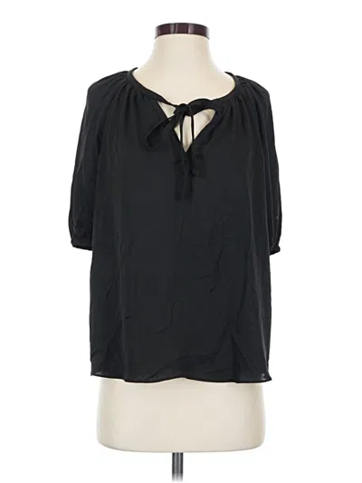 Pre-owned Current Air 3/4 Sleeve Blouse In Black