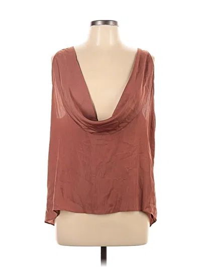 Pre-owned Current Air 3/4 Sleeve Blouse In Brown