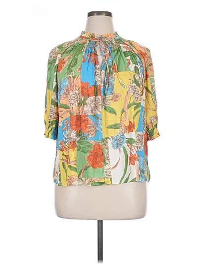 Current Air 3/4 Sleeve Blouse In Multi