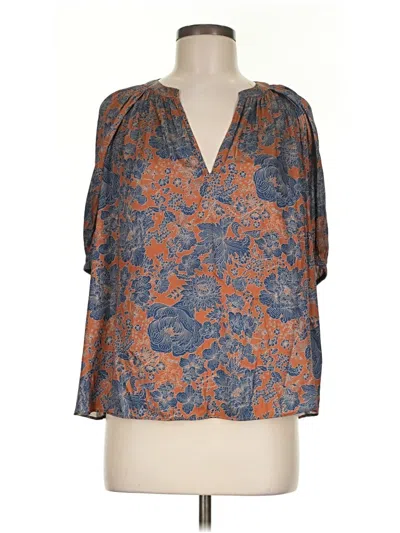 Pre-owned Current Air 3/4 Sleeve Blouse In Orange