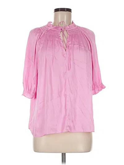 Pre-owned Current Air 3/4 Sleeve Blouse In Pink