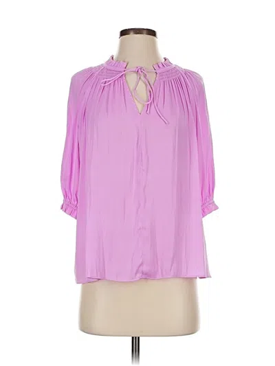 Pre-owned Current Air 3/4 Sleeve Blouse In Purple