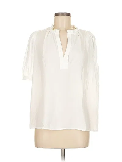 Pre-owned Current Air 3/4 Sleeve Blouse In White