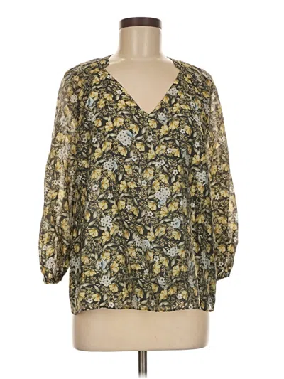 Pre-owned Current Air 3/4 Sleeve Blouse In Yellow
