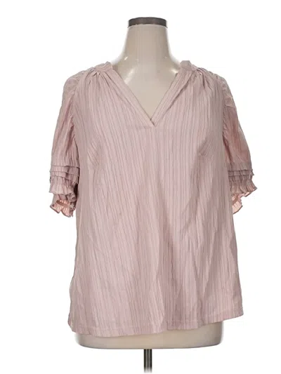 Pre-owned Current Air 3/4 Sleeve T-shirt In Pink