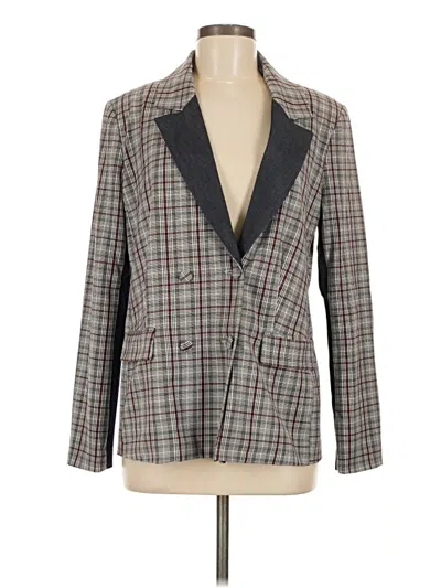 Pre-owned Current Air Blazer Jacket In Gray