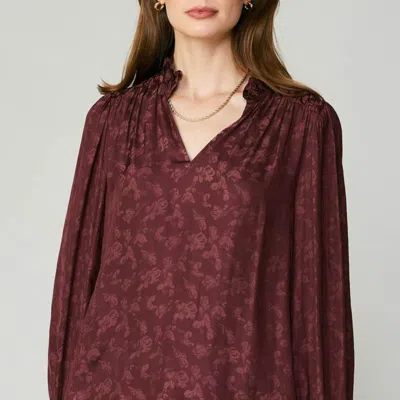 Current Air Blouse With Floral Print In Red