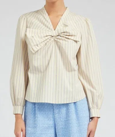 Current Air Briella Top In Natural In Neutral