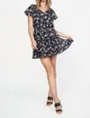 CURRENT AIR BUBBLE SLEEVE MINI DRESS IN FLORAL