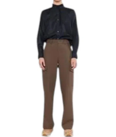 Current Air Button Down Cargo Pant In Brown