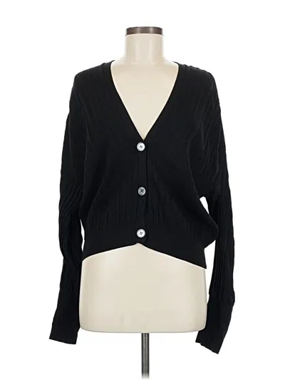 Pre-owned Current Air Cardigan Sweater In Black