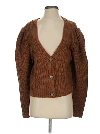 Pre-owned Current Air Cardigan Sweater In Brown