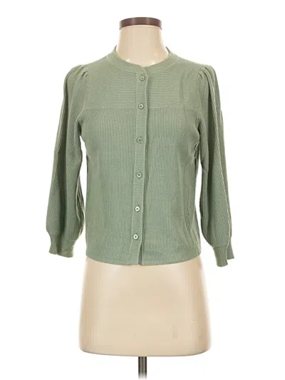 Pre-owned Current Air Cardigan Sweater In Green