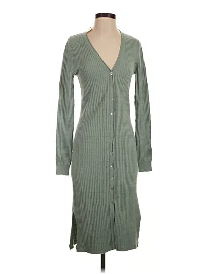 Current Air Cardigan Sweater In Green