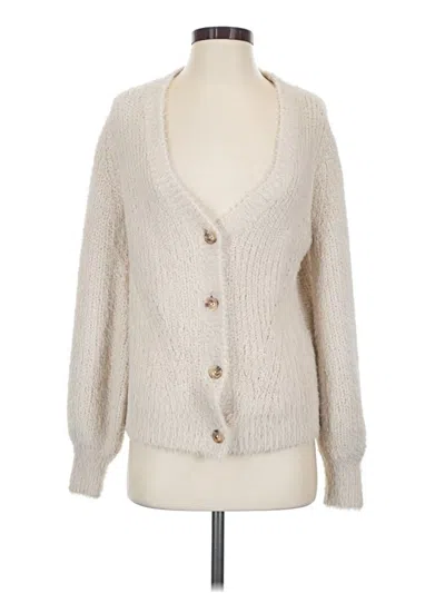 Pre-owned Current Air Cardigan Sweater In Ivory