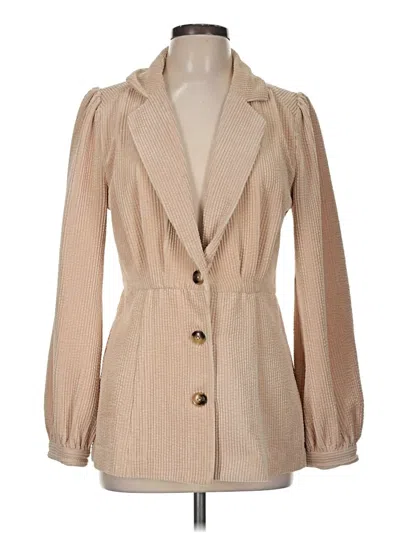 Pre-owned Current Air Cardigan Sweater In Tan