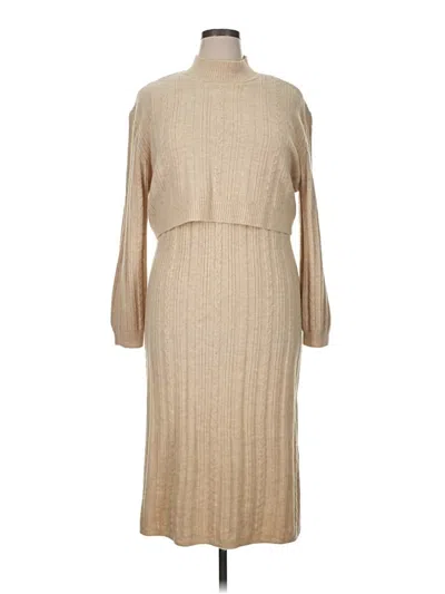 Pre-owned Current Air Casual Dress In Brown