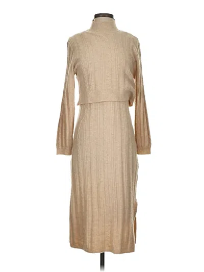 Pre-owned Current Air Casual Dress In Brown