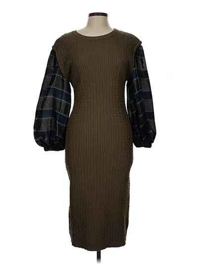 Pre-owned Current Air Casual Dress In Brown