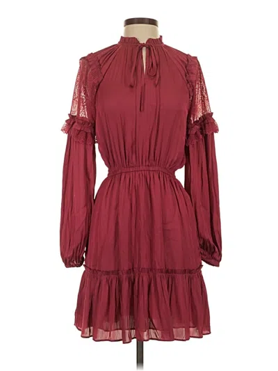 Current Air Casual Dress In Burgundy