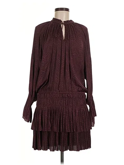 Pre-owned Current Air Casual Dress In Burgundy
