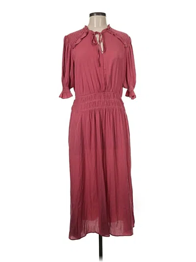 Pre-owned Current Air Casual Dress In Burgundy