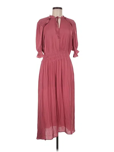 Pre-owned Current Air Casual Dress In Burgundy